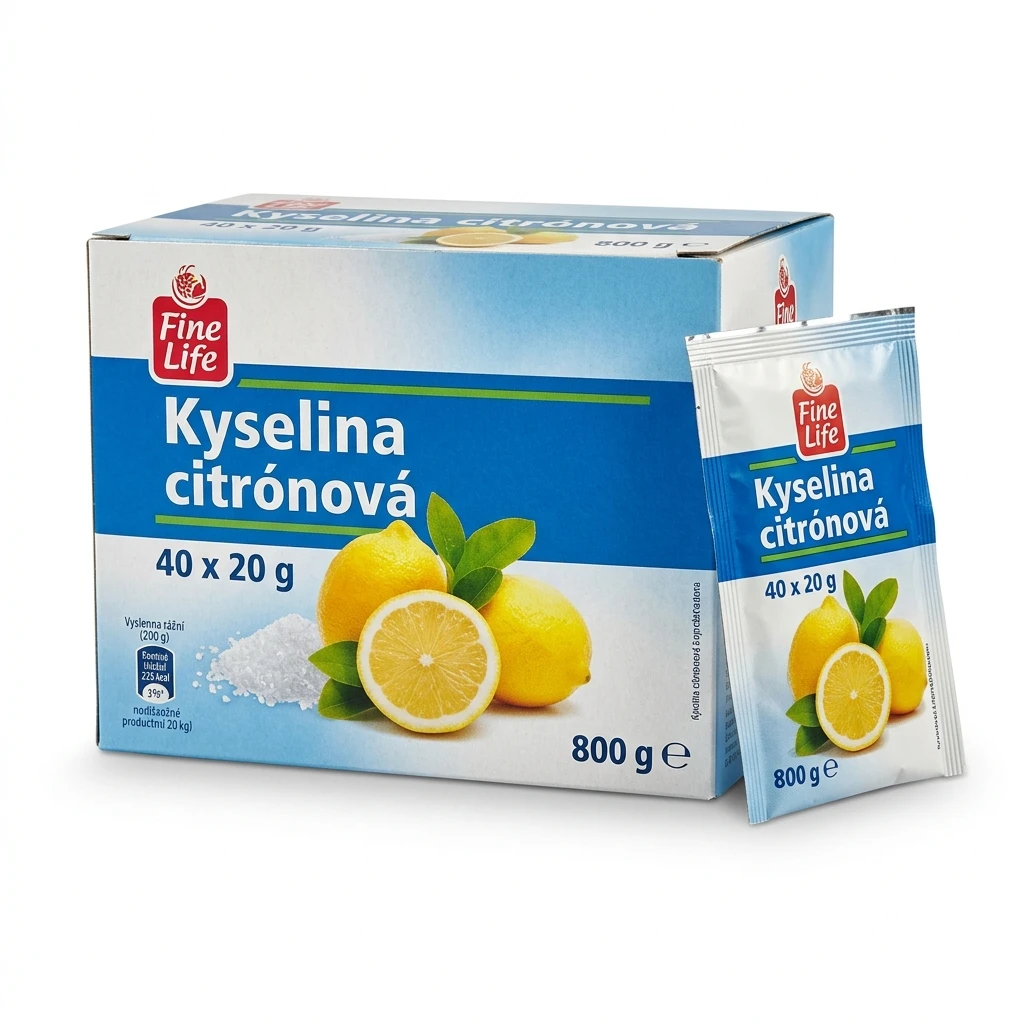 Fine Life Kyselina citrónová 40 x 20 g