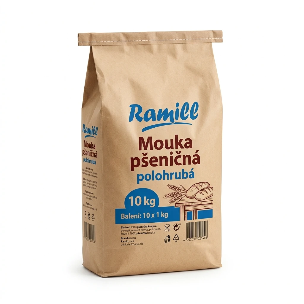 Ramill Mouka pšeničná polohrubá 10 x 1 kg