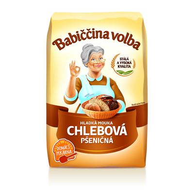 Babiččina volba Pšeničná mouka hladká chlebová 10 x 1 kg