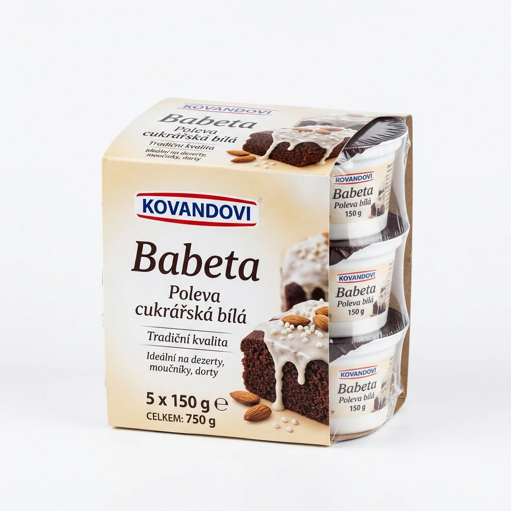 KOVANDOVI Babeta Poleva cukrářská bílá 5 x 150 g