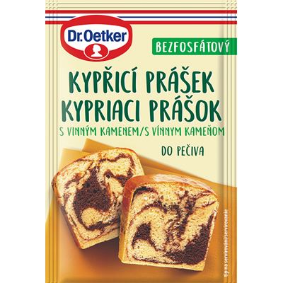 Dr. Oetker Kypřící prášek s vinným kamenem 30 x 15 g