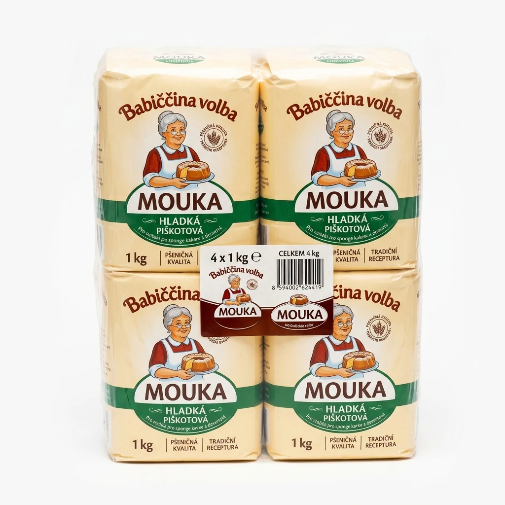 Babiččina volba Mouka hladká piškotová 4 x 1 kg