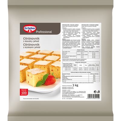 Dr. Oetker Citrónovník s jahodovými kousky 1 ks