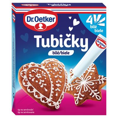 Dr. Oetker Tubičky zdobící bílá 76 g