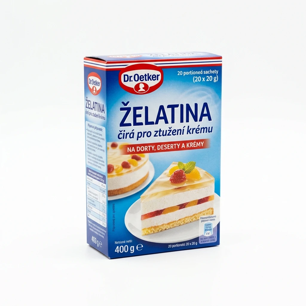 Dr. Oetker želatina čirá pro ztužení krému 20 x 20 g