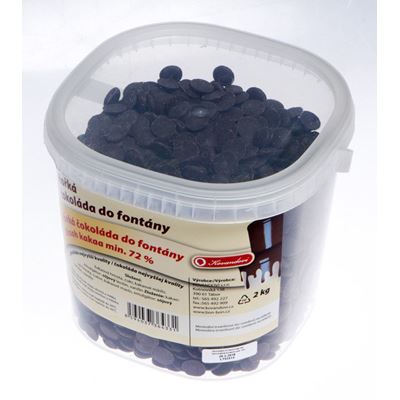 KOVANDOVI Čokoláda do fontány hořká 72% 2 kg