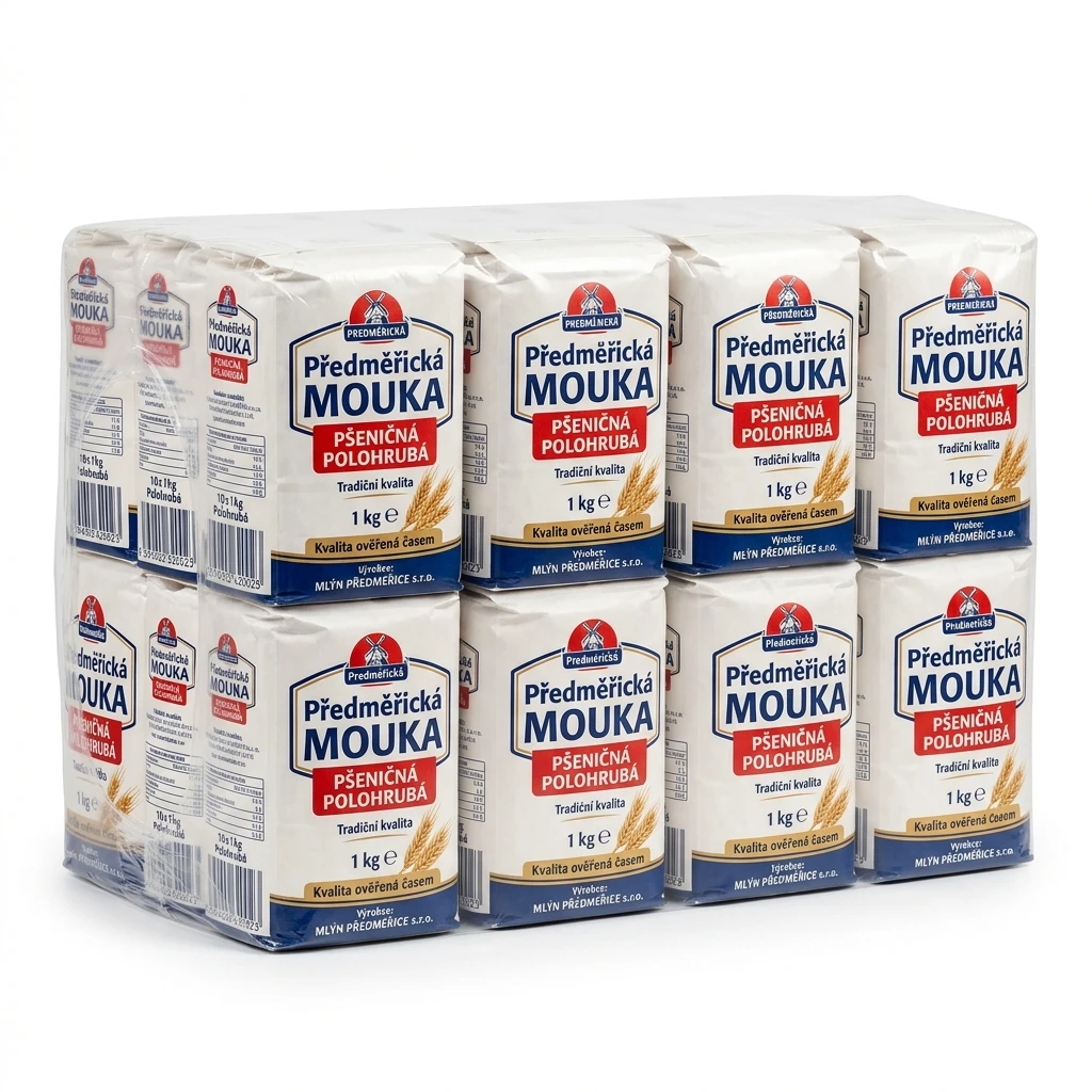 Předměřická mouka pšeničná polohrubá 10 x 1 kg