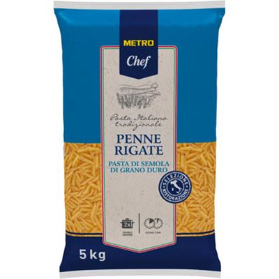 METRO Chef Penne Rigate těstoviny semolinové 5 kg