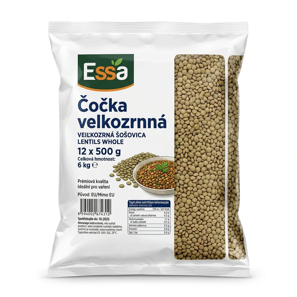 Essa Čočka velkozrnná 12 x 500 g