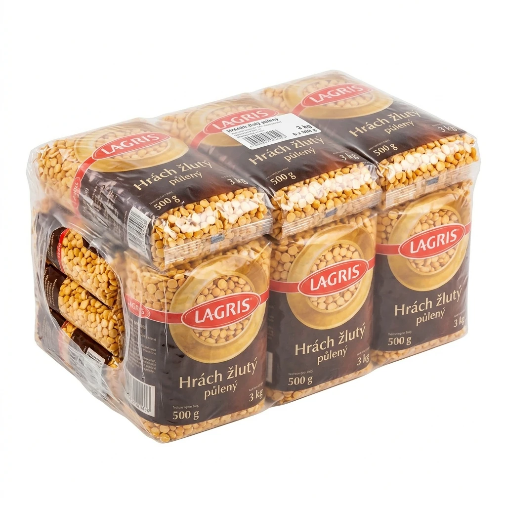 LAGRIS Hrách žlutý půlený 6 x 500 g