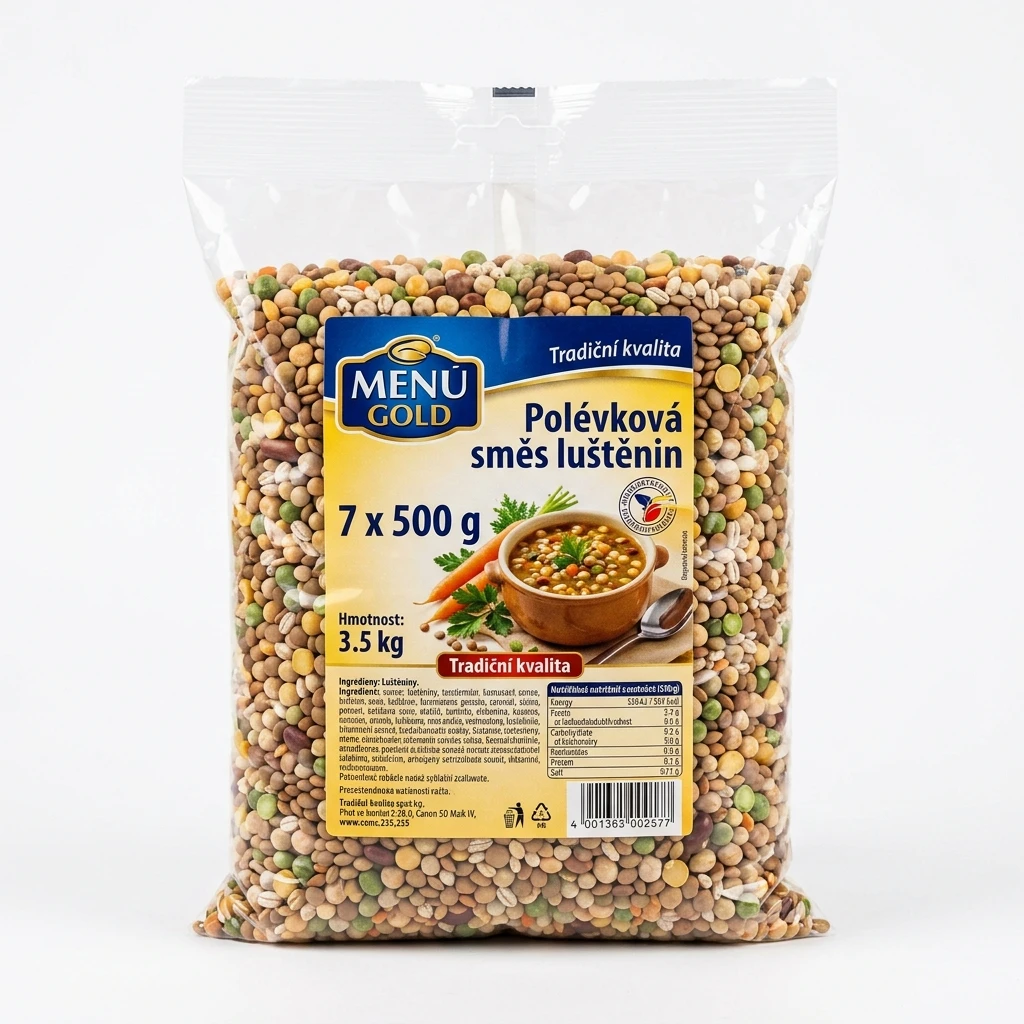 MENU GOLD Polévková směs luštěnin 7 x 500 g
