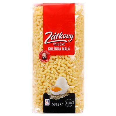 Zátkovy těstoviny Kolínka malá vaječná 12 x 500 g