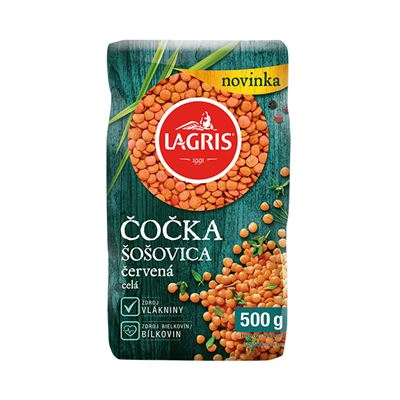 LAGRIS Čočka červená loupaná celá 500 g