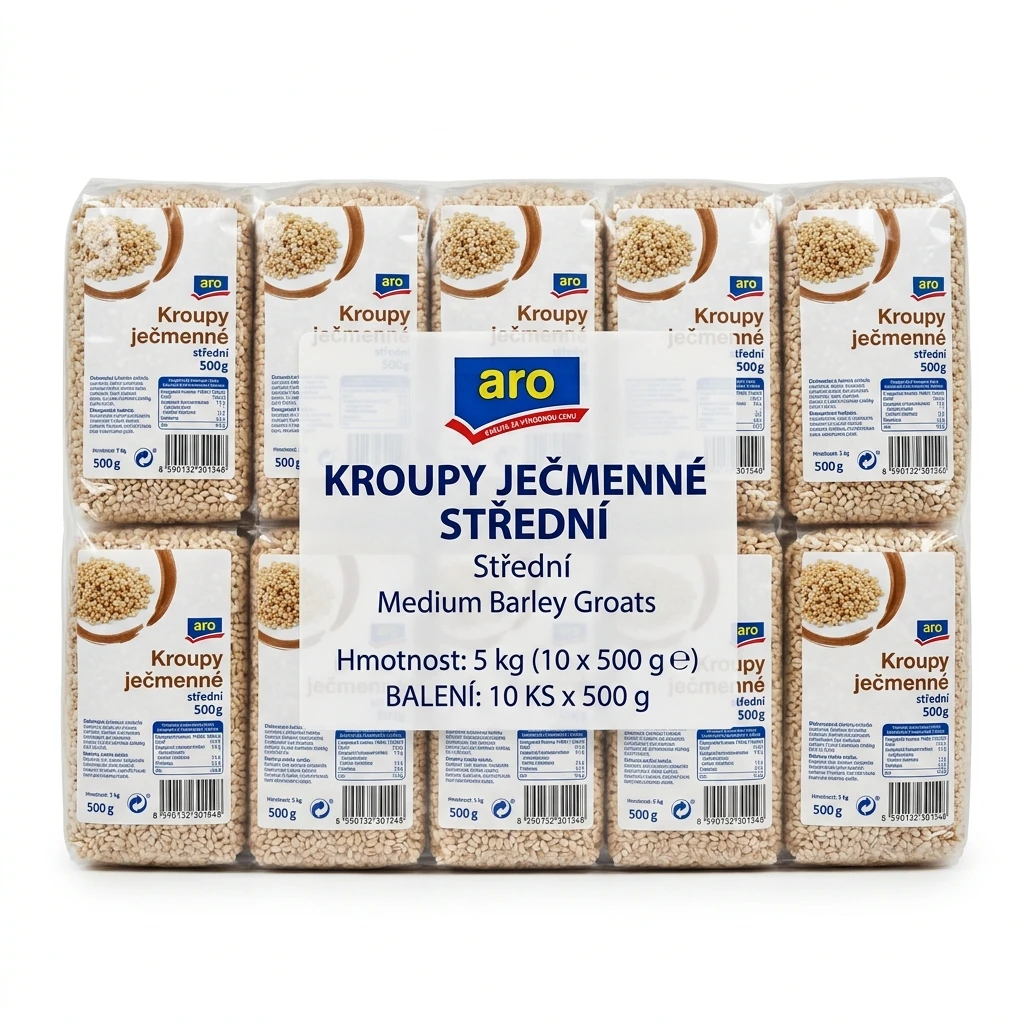 aro Kroupy ječmenné střední 10 x 500 g