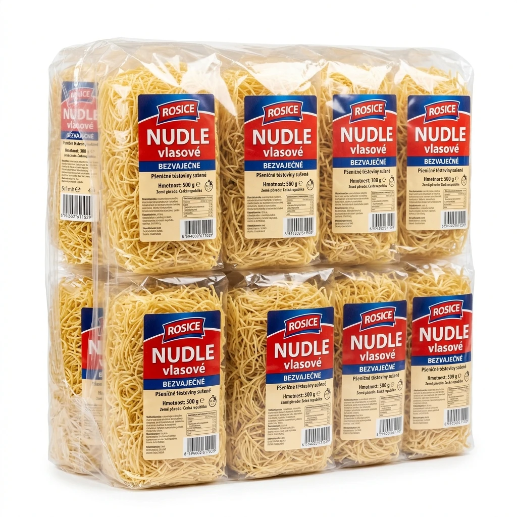Rosice Nudle vlasové bezvaječné 12 x 500 g