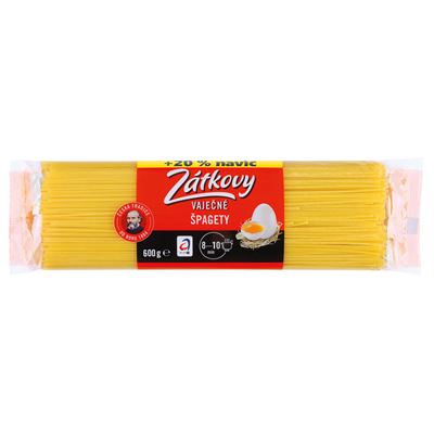 Zátkovy Špagety vaječné XXL 600 g