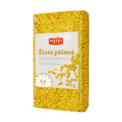 MENU GOLD Čočka žlutá půlená 500 g