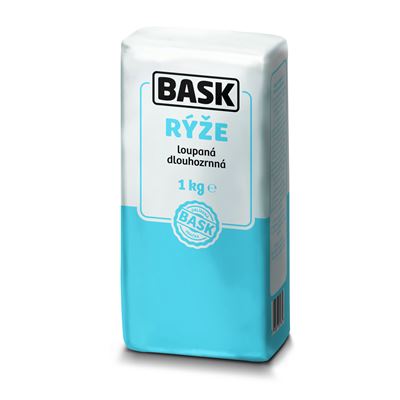 BASK Rýže dlouhozrnná loupaná 10 x 1 kg