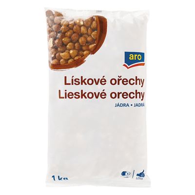 aro Lískové ořechy jádra 11-13 Gruzie 1 kg