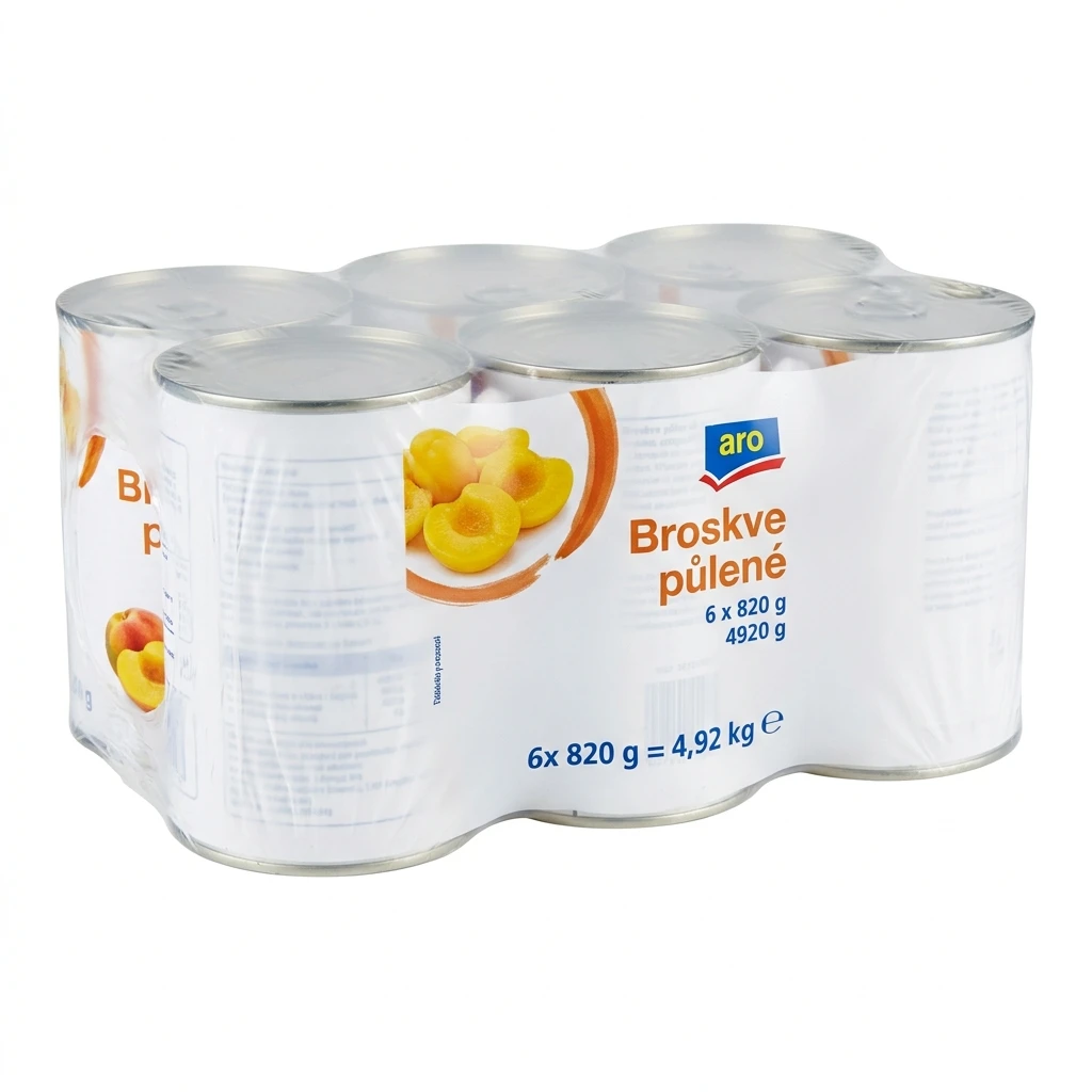 aro Broskve půlené 6 x 820 g