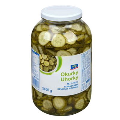 aro Okurky řezy se sladidlem 3400 g