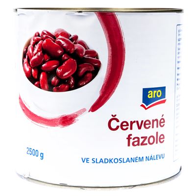 aro Fazole červené ve sladkoslaném nálevu 2,5 kg