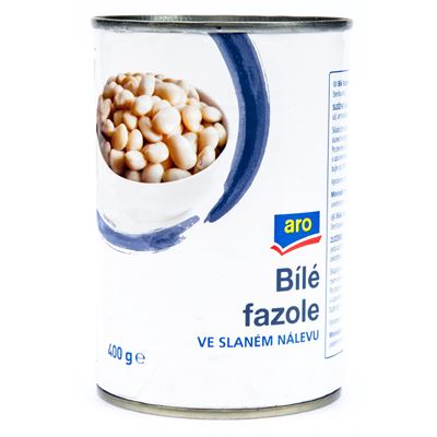 aro Fazole bílé ve slaném nálevu 6 x 400 g