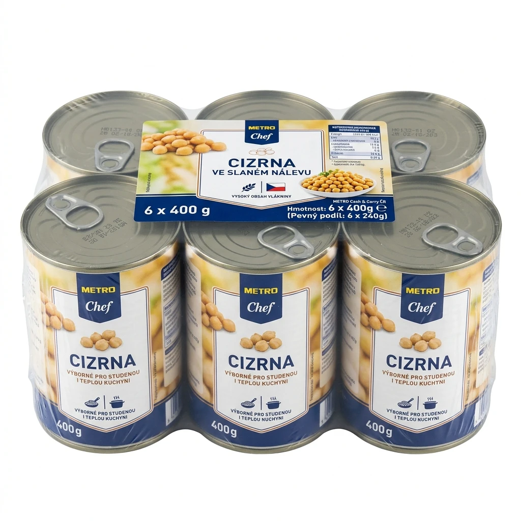 METRO Chef Cizrna ve slaném nálevu 6 x 400 g