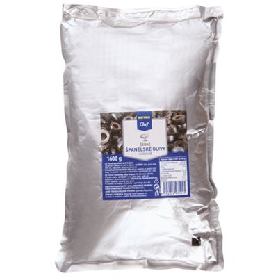 METRO Chef Olivy černé krájené 1,6 kg