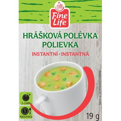 Fine Life Polévka instantní hrášková 10 x 19 g