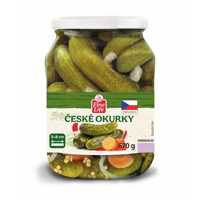 Fine Life České okurky 5 - 8 cm 670 g