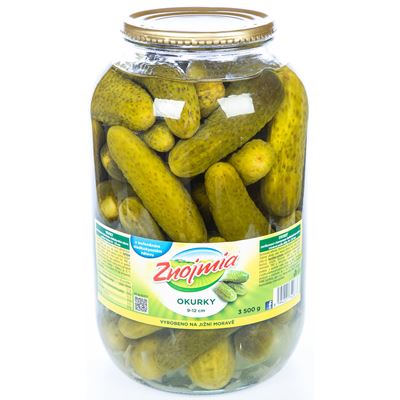Znojmia Okurky sterilované 9 - 12cm 3,5 kg