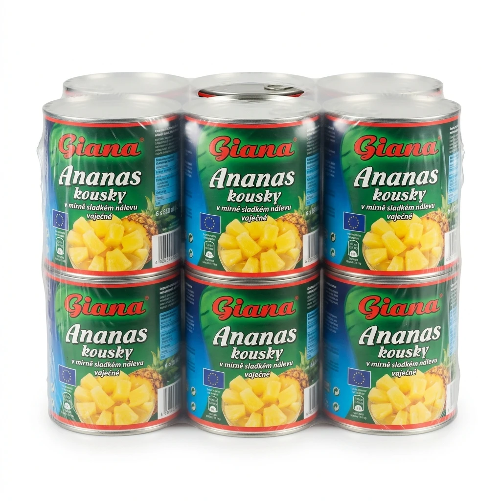 Giana Ananas kousky 6 x 850 ml