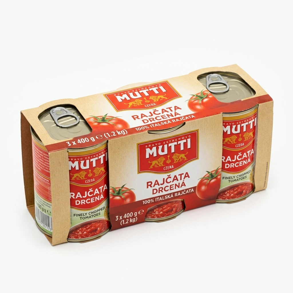 MUTTI Rajčata drcená 3 x 400 g