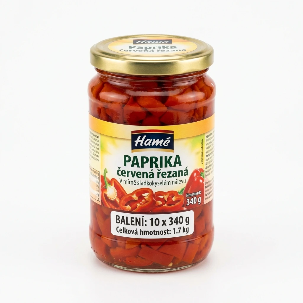 Hamé Paprika červená řezaná 10 x 340 g