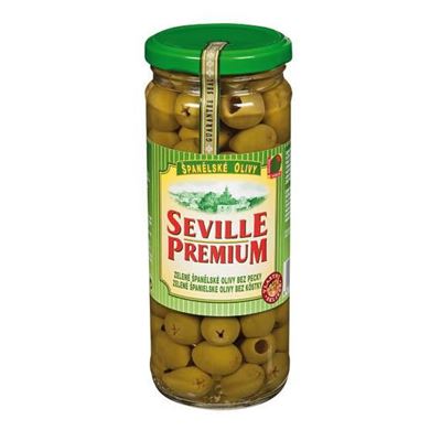 SEVILLE PREMIUM Olivy zelené bez pecky 450 g