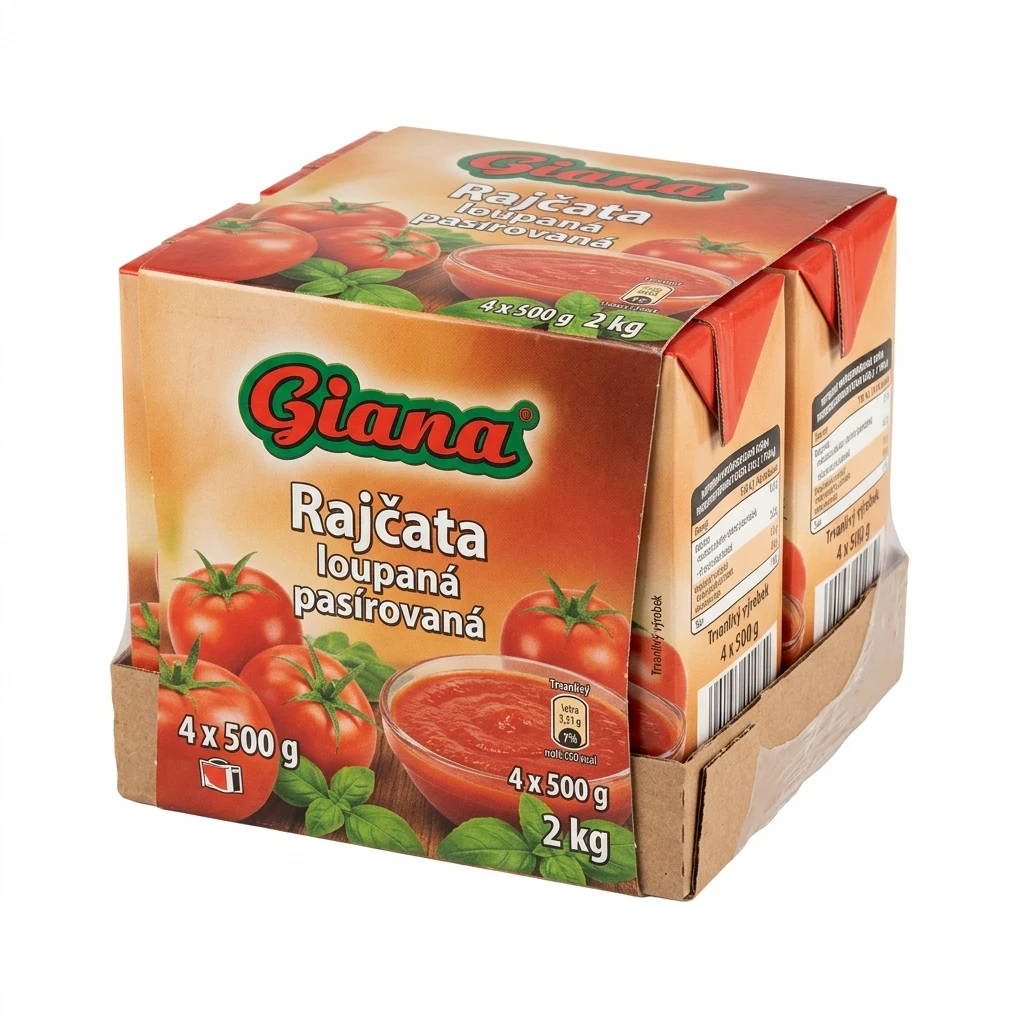 Giana Rajčata loupaná pasírovaná 4 x 500 g