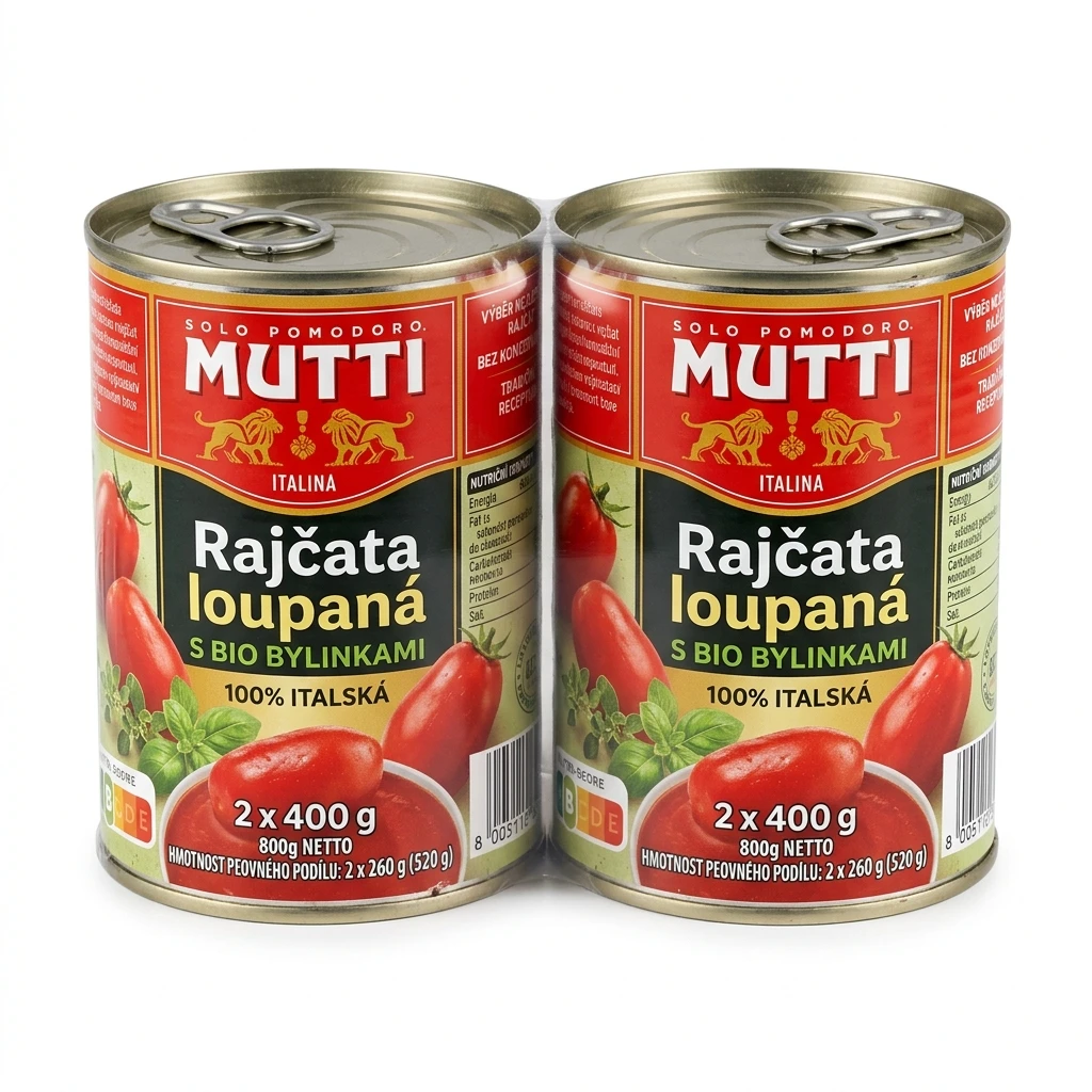 MUTTI Rajčata loupaná 2 x 400 g