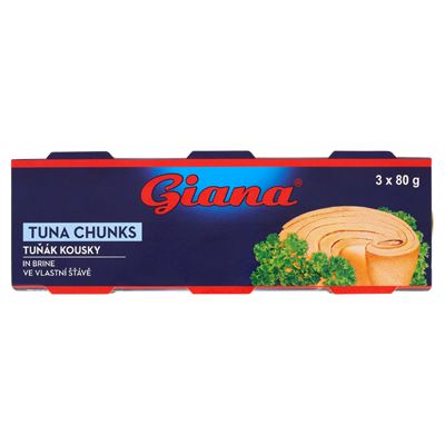 Giana Tuňák kousky ve vlastní šťávě 3 x 80 g