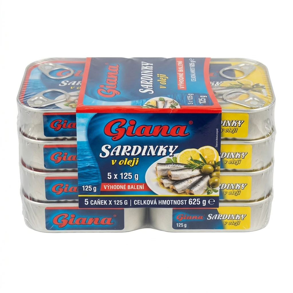 Giana Sardinky v oleji 5 x 125 g