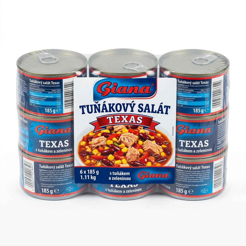 Giana Tuňákový salát Texas 6 x 185 g