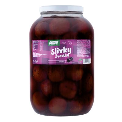 ADY Švestky celé s peckou 3,6 kg
