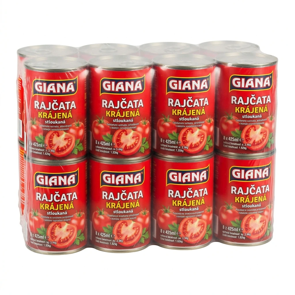 Giana Rajčata krájená 8 x 425 ml