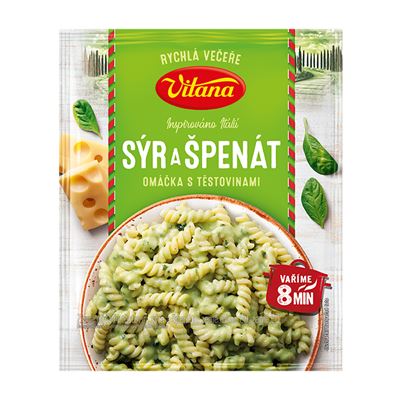 Vitana Omáčka sýrová/špenátová s těstovinami 154 g
