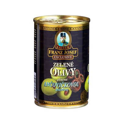 FRANZ JOSEF KAISER Olivy zelené s ančovičkami 314 ml