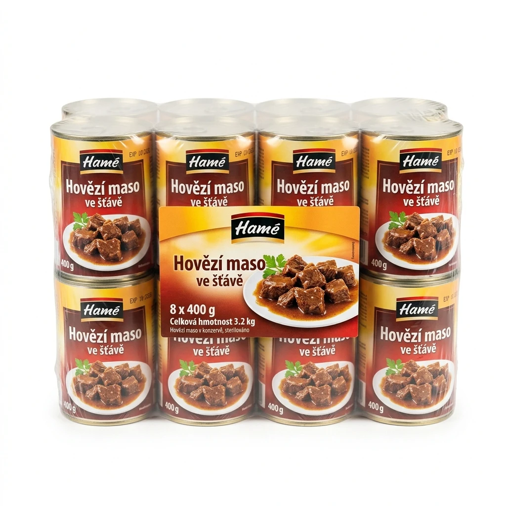 Hamé Hovězí maso ve šťávě 8 x 400 g