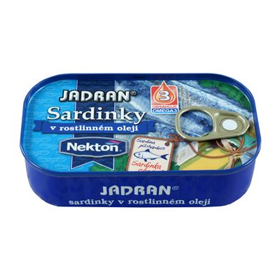 NEKTON Sardinky v rostlinném oleji 125 g