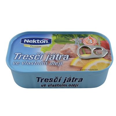 NEKTON Tresčí játra ve vlastním oleji 115 g