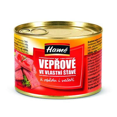 Hamé Vepřové ve vlastní šťávě 10 x 150 g