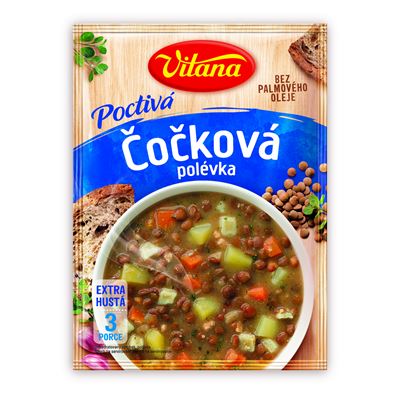 Vitana Poctivá Polévka čočková 122 g